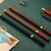 Professional Vintage Brass Wooden Pencil 0.5mm Eternal  Pencil 3 Colors Wooden Pencil  Kids
