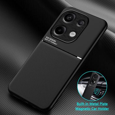 Для Xiaomi POCO M6 Pro 4G Чехол Автомагнитный держатель Чехол для телефона Для Poco M 6 M6 Pro Pocophone M6Pro PocoM6 Pro Кожаная задняя крышка
