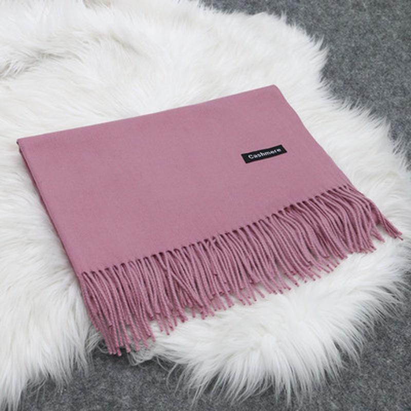 2021 Women Cashmere Scarves with Tassel Lady Winter Autumn Long Scarf High Quality Keep Warm Female Shawl Thicker Men Scarf