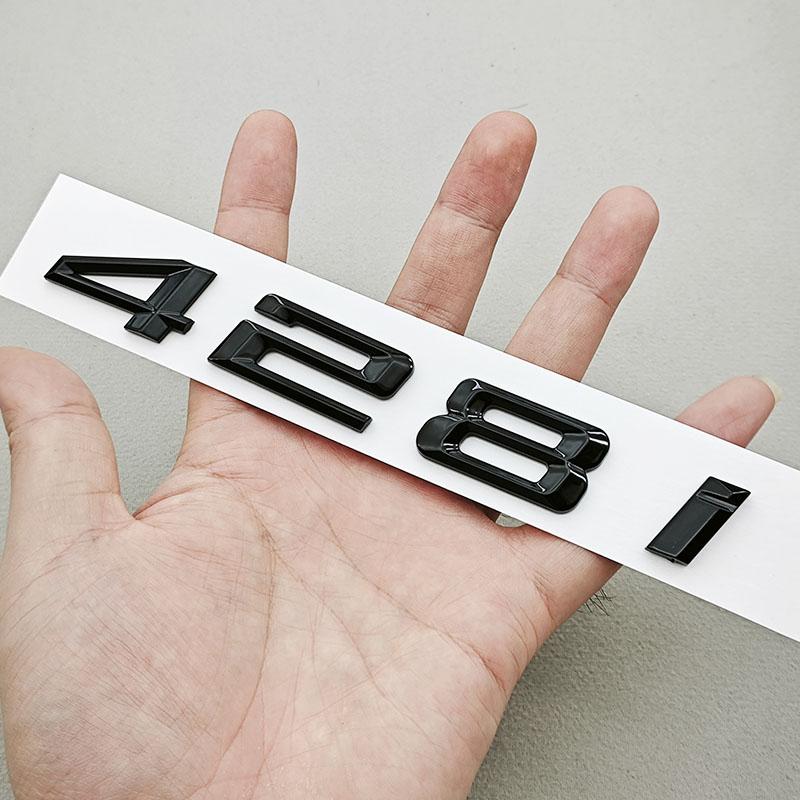 3D Значки с буквами для автомобиля Логотип 428i 420i Шильдик Задний значок на багажник Наклейки для BMW 4 серии 420i 428i F32 Задние обозначения Аксессуары