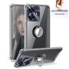 Ring Stand Clear Case For OPPO Realme C55 C53 C35 C33 C31 C30 C25 Holder Bracket Airbag Shockproof Transparent Soft Silicone Phone Back Cover Shell