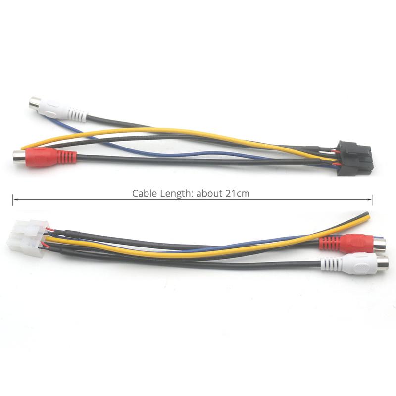8 Pin Plug Car Stereo Amplifier Power Harness Lead RCA Cable Adapter For Alpine SWE-815 1700AV MXE-M150CKD For Pioneer TS-WX210A