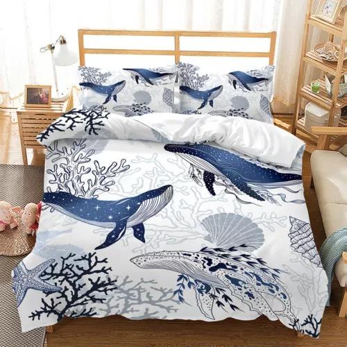 Comforter Whale Bed Decoration First Choice Gift Suitable For Children Boys Girls And Adults Soft Warm And Breathable