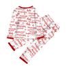 Family Matching Print Sets Pajamas Loungewear Outfits Family Matching Long Sleeve Tops+Pants Set