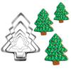 5Pcs Christmas Cookie Cutters Set Santa Tree Snowflake Gingerbread Men Snowman Shape Cookie Molds Reusable Baking Tool for Home Kitchen Bakery