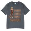 Tung Tung Tung Sahur Funny Italian Brainrot Baseball Bat Meme T-shirt Unisex Clothing Fashion T Shirts Unisex Summer O-Neck T Shirt