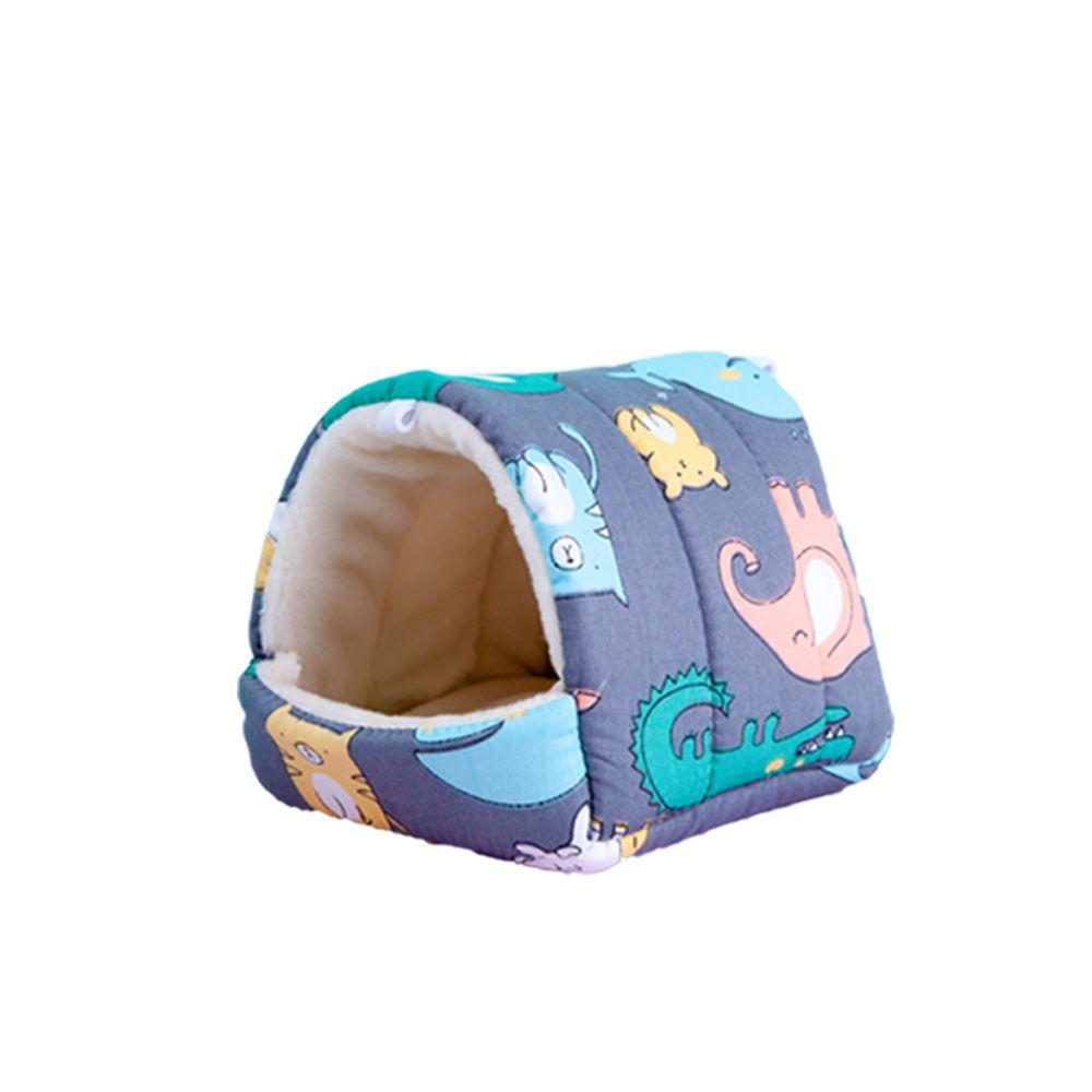 Милая зимняя мини-клетка, удобный теплый коврик, домик для хомяка, спальная кровать для маленьких животных, гнездо для морской свинки