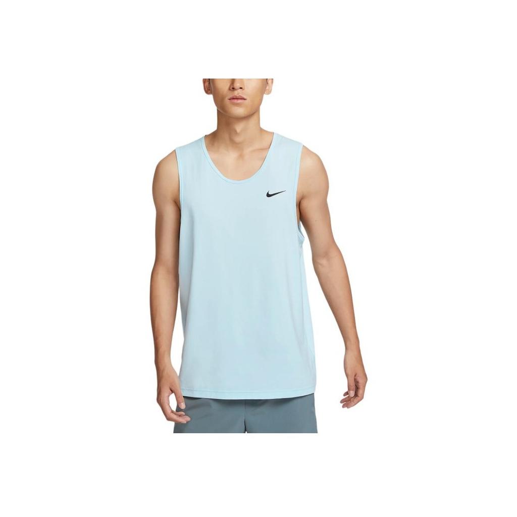 Nike Dri-Fit High Neck Solid Color Pullover Vest Men Tops Glacier-Blue DV9842-474