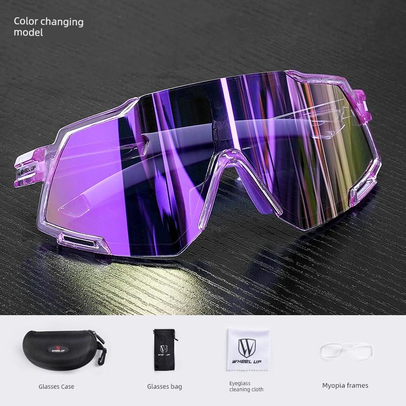 Wheelway Cycling Glasses, Day and Night Dual-Use Goggles, Photochromic Polarized Outdoor Sunglasses