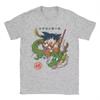 Dragon Ball Anime Goku and Shenlong Printed Tshirt Dragon Ball Cotton Clothing Novel Shortsleeved Roundneck Tshirt