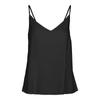 Black V-neck Top with Adjustable Straps Woman