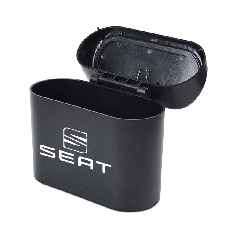 Автомобильный Чехол Ящик для Хранения Черный ABS Квадратная Нажимная Мусорная Корзина Для SEAT Leon Ibiza Alhambra Arosa Tolendo Exeo Mk2 Mk3 Ateca Altea FR