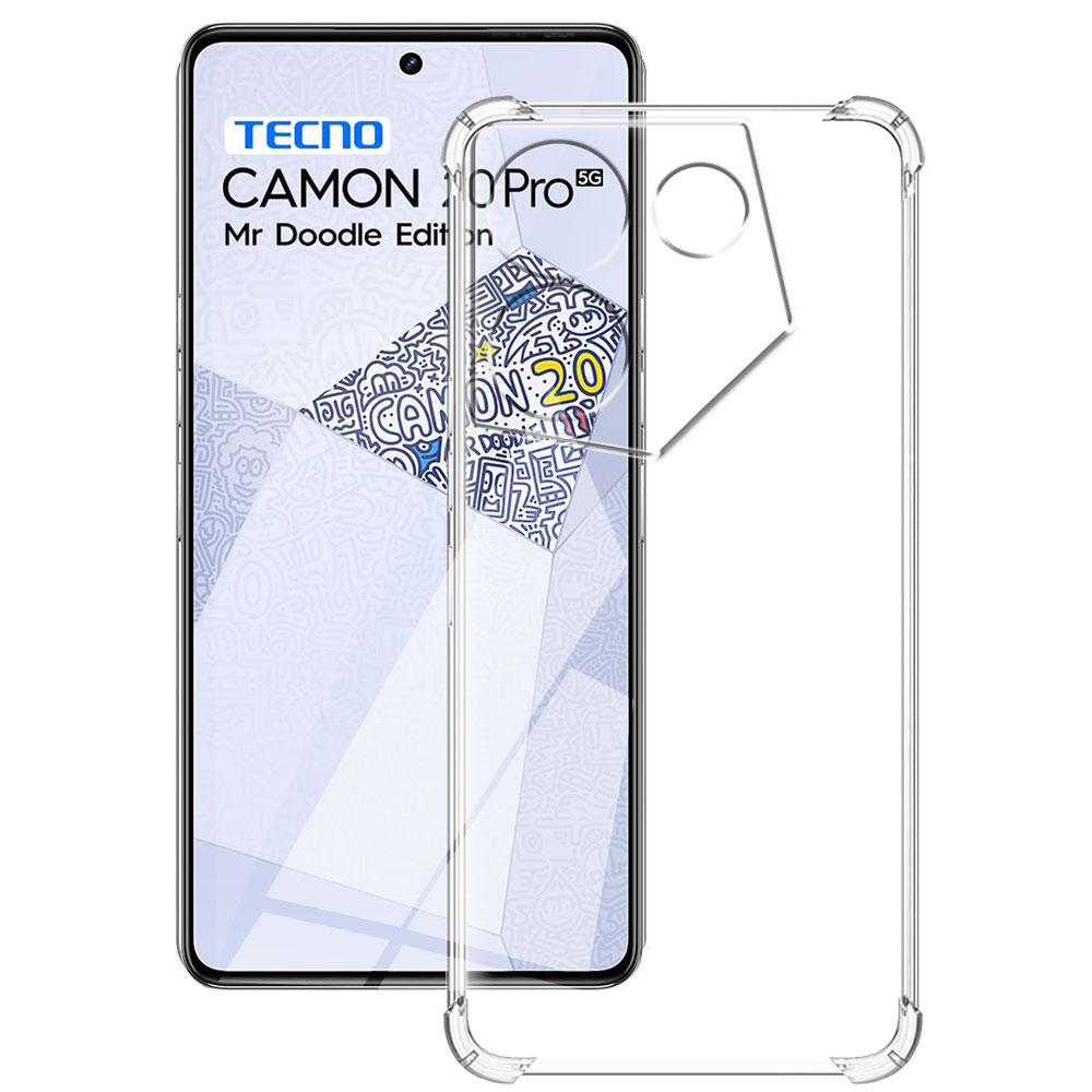 Для Tecno Camon 20 Pro Чехол Силиконовый Мягкий Прозрачный Чехол Для Tecno Camon 20 Прозрачный Противоударный Чехол Для Tecno Camon 20 Pro Fundas