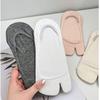 1 пара коротких носков таби с разделенными пальцами, летние, тонкие, хлопковые, с двумя пальцами, женские, нескользящие, лодочки, мягкие, дышащие, невидимые чулочно-носочные изделия