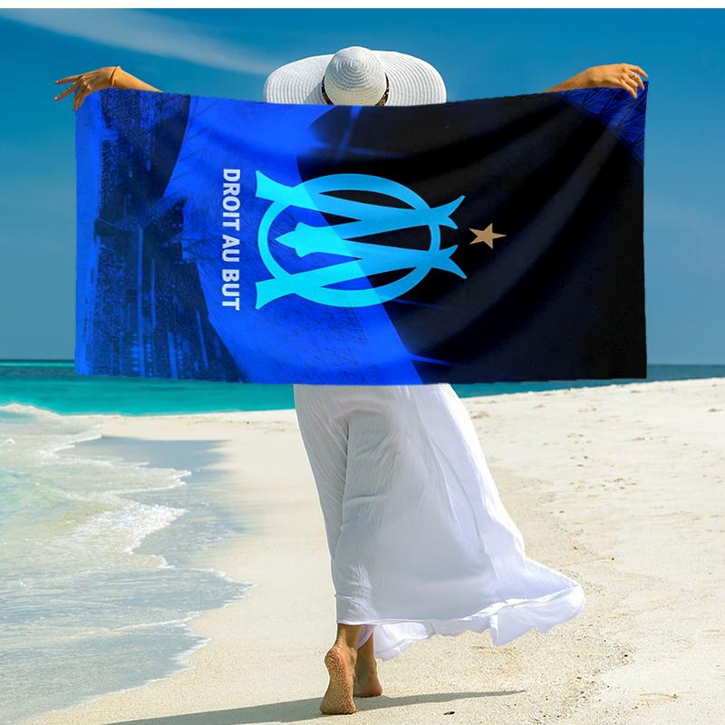1pc Marseille Beach Towel, Comfortable and Thick, and Swimming/Bath/Picnic/Camping Towel, Suitable for Seaside Beaches