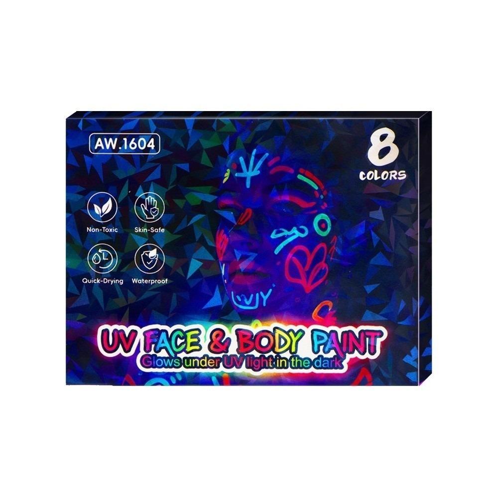 8 Colors Set Bright Fluorescent Pens Erasable Acrylic Paint Pens Luminous Marker Pen Art Supplies
