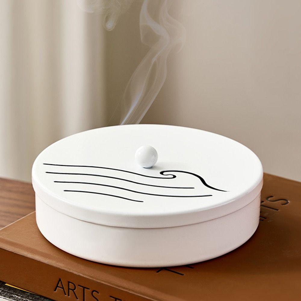 Hollow-out Design Incense Burner With Lid Sandalwood Burner New Mosquito Coil Box Home Use