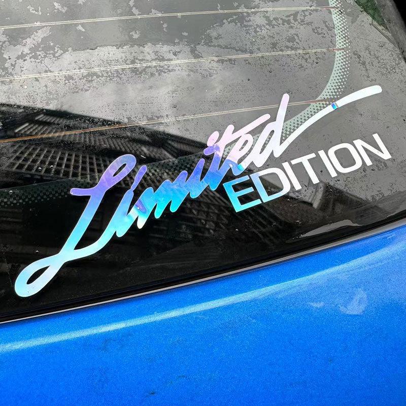 Ограниченная серия лазерных светоотражающих наклеек для электромотоциклов с английскими буквами.