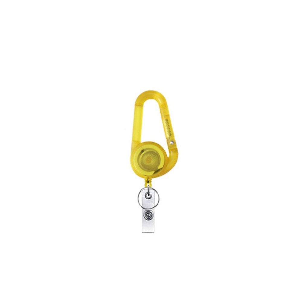 Card Holder Outdoor Telescopic Carabiner Keychain Badge Holder Badge Reel Clip Easy Pull Buckle