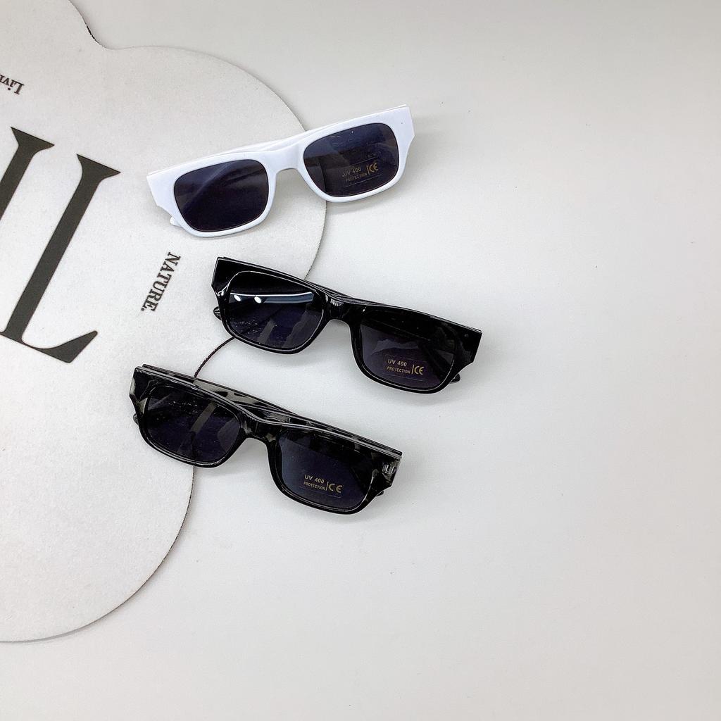 Модные детские солнцезащитные очки в ретро-стиле, симпатичная коробка, модные солнцезащитные очки с вогнутой оправой, детские солнцезащитные очки для защиты глаз