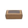 25PCS Kraft Paper Box With Clear Window Homemade Boxes Presents Packaging Boxes For Cookies Packaging Candy Box Birthday Gift