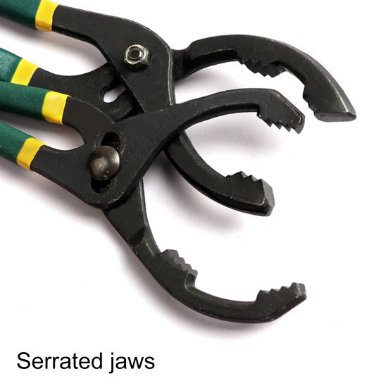 Универсальный ключ для масляного фильтра 10/12 дюймов, зубчатые губки, оборудование для мастерских с высоким крутящим моментом, клещи для масляного топливного фильтра, механическое обслуживание