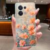 Case For OPPO Reno 8 5G Fashion Butterfly Flowers Clear Soft TPU Silicone Back Cover for OPPO Reno 8 Pro / Reno8 5G Phone Case