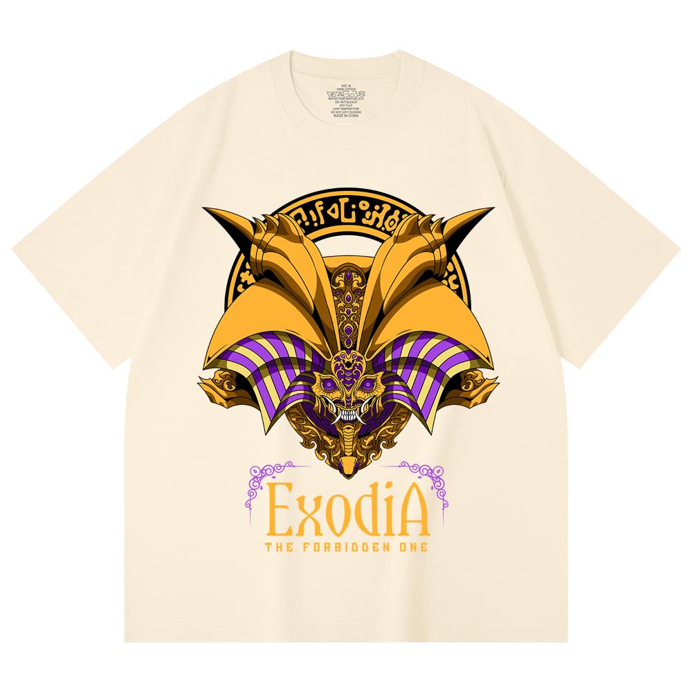 230 Gsm 100% Cotton Yu-Gi-Oh V2 Exodia Print Unisex Heavy Cotton T Shirt