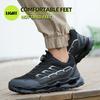 Ultra-Light Safety Shoes Men Steel Toe Anti-Smash Breathable Work Boots For Work As Hiking Rotary Button Adjustable Safety Shoe