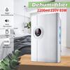 2.2L Air Dehumidifier Mini Air Dryer Temperature Moisture Display Semiconductor Desiccant Absorber Car Home Machine