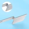 Blulu 2 Pcs Hawaii State Safety Check Sticker Plate Stainless Steel License Plate Bracket With 15 Degree Angled Long 2 Holes Vertical License Sticker