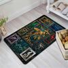 Golden Sea Dragon Frames Pattern Rug Floor Mat for Living Room or Bedroom Soft and Comfortable Carpet a Gift for Birthday and Holiday.