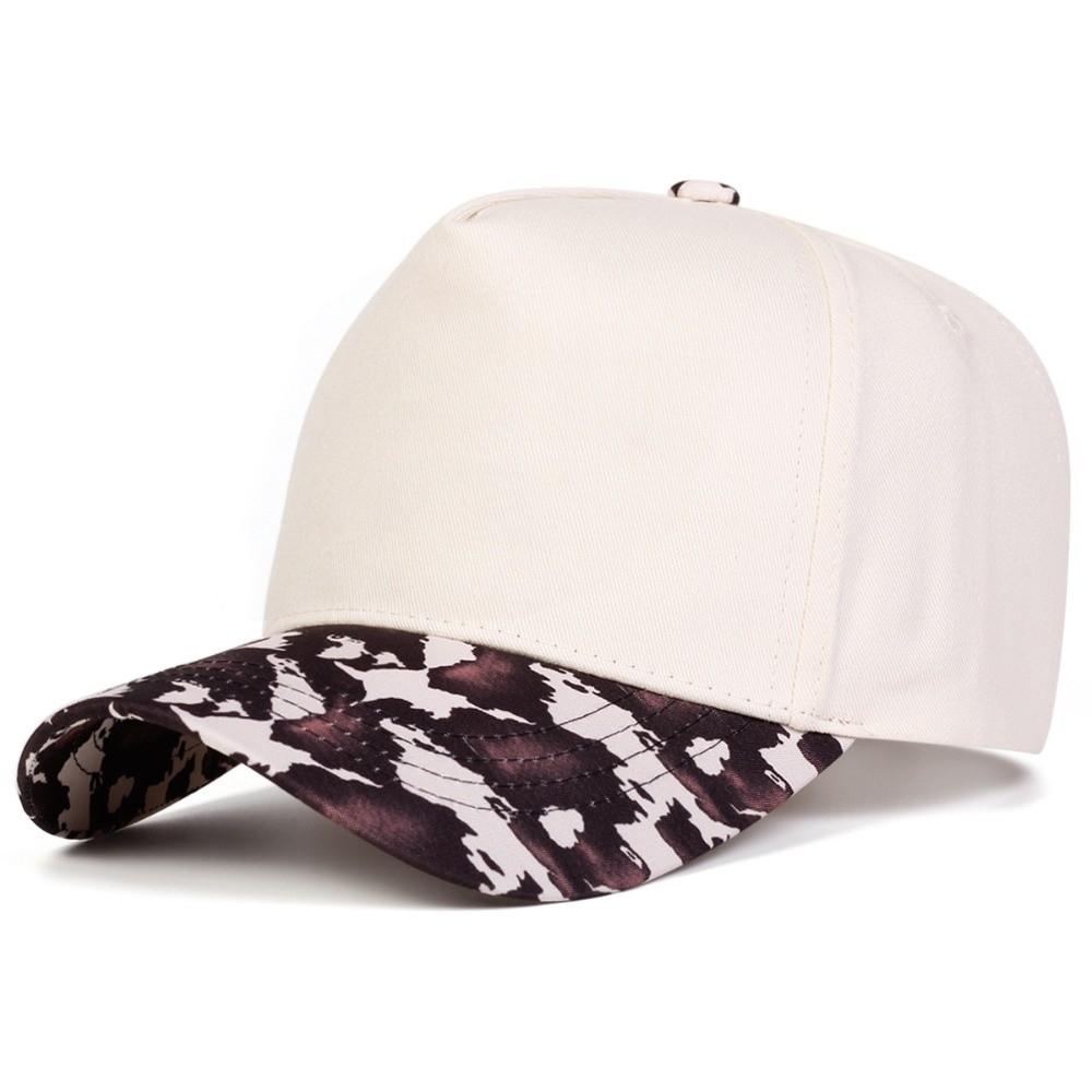 Two Tone Dad Hat Print Brim Trucker Hat Fashion Baseball Cap Outdoor Sports