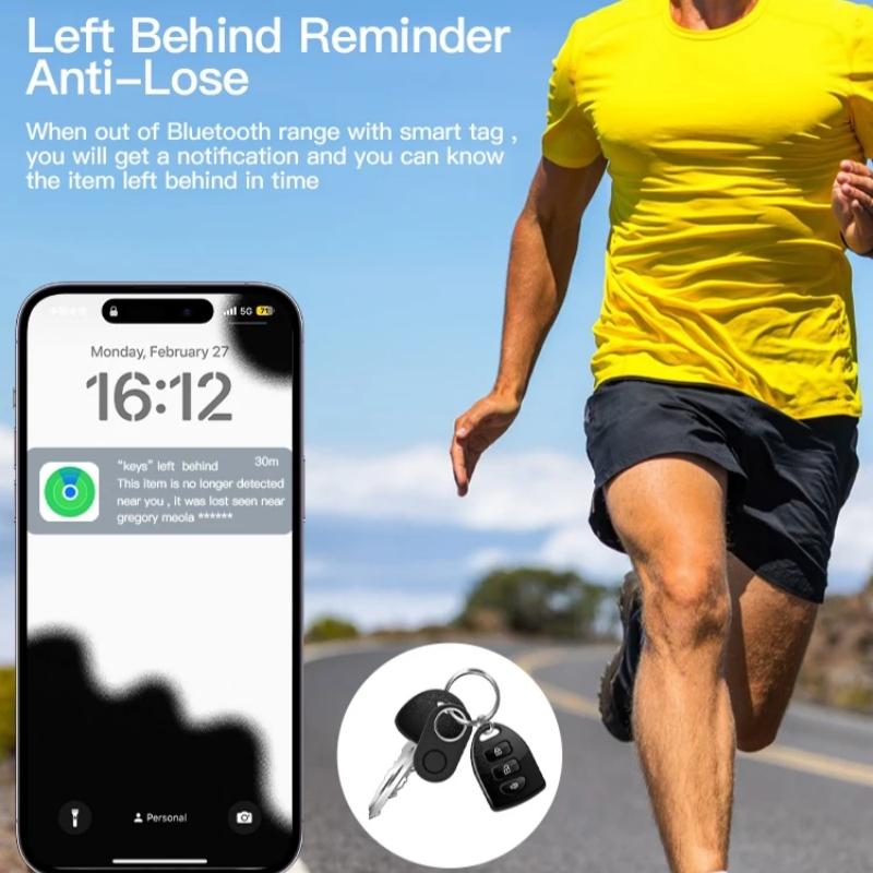 Bluetooth Smart Tag GPS Tracker через Find My Finder для ключей, багажа, сумки, домашних животных IP54 пыле- и водонепроницаемый с силиконовым корпусом