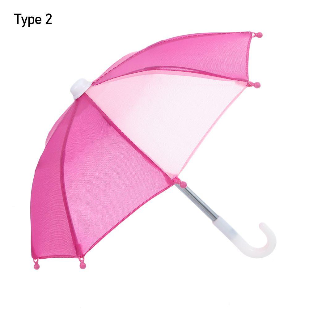 Colors Toy Kids Color Matching Patch Colorful Doll Umbrella Dollhouse Accessories Mini Rain Gear