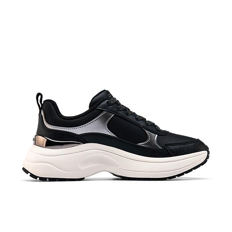 Skechers Спортивные Удобные Универсальные Низкие Папины Кроссовки Женские Кроссовки Черные 177447-BLK