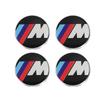 Для BMW M 4 шт. Для BMW 50-летия E90 E60 F10 F20 G20 G30 E53 E85 E70 56 мм 68 мм Сине-белый Колпачок ступицы колеса Значок-эмблема Аксессуары OQ0