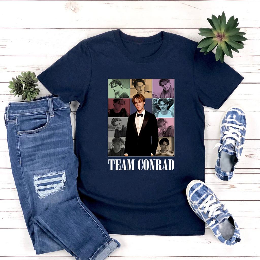 Футболка Team Conrad Футболки с графикой TSITP Летняя Унисекс Футболка Женские футболки С коротким рукавом Футболка для пляжа с изображением кузенов Уличная одежда Топы