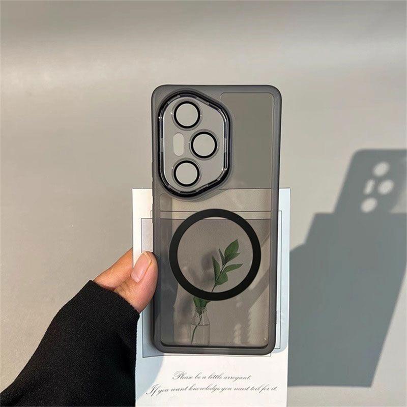 For Honor 400 Pro Case Magnetic Soft Silicone Transparent For MagSafe Cover For Honor 400 Lite 400Pro 5G Camera Protection Shell