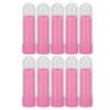 10 шт. тюбик для помады диаметром 9 мм, многоразовый милый пустой контейнер для бальзама для губ «сделай сам», с плотной крышкой, светло-розовый