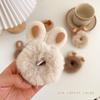 1PCS New Cute Hair Accessories Fake Fur Hair Rope Bear Scrunchies Women Girls Elastic Hair Rubber Bands Gum Kids Ponytail Holder
