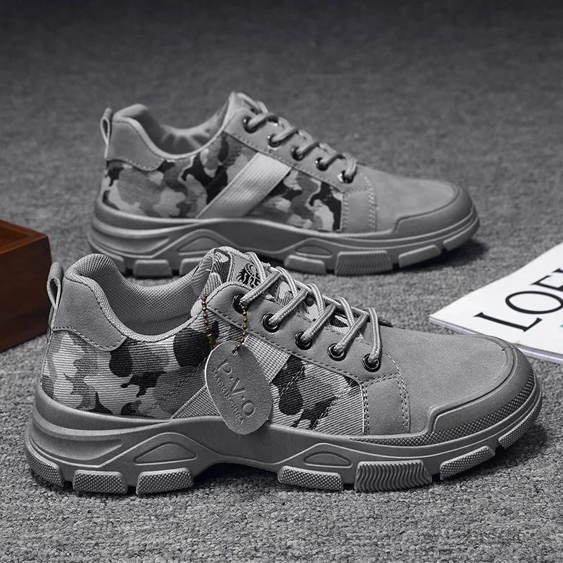 Камуфляжные кроссовки для мужчин, парусиновые повседневные кроссовки, мужская обувь высокого качества, уличная платформа, пустынные мужские ботильоны, Bota Masculina