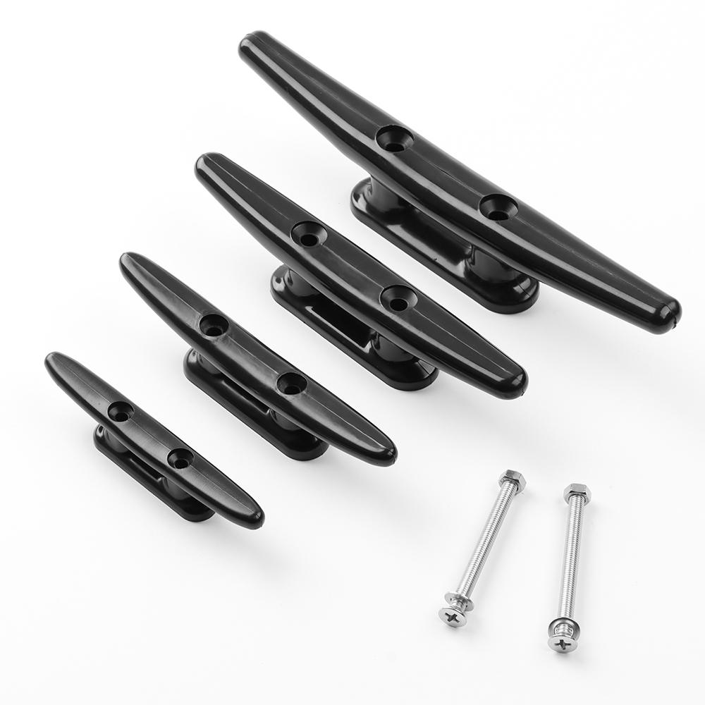 Canoe Deck Hardware 100/128/152/200mm Open Base Cleat Ship Lock Line Rope Tie Low Flat Cleat