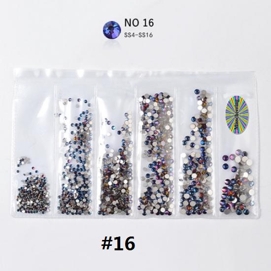 1 сумка, смешанные размеры, Стразы для ногтей, кристаллы, стекло, алмаз, драгоценный камень, украшения для дизайна ногтей, маникюрные инструменты, 20 цветов на выбор