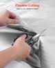 Double Reflective Insulation Roll, Perforated Woven Fabric Radiant Barrier, 0.15mm 76.2m x 1.22m, Double-Sided Aluminum Foil Heat Reflective Shield,