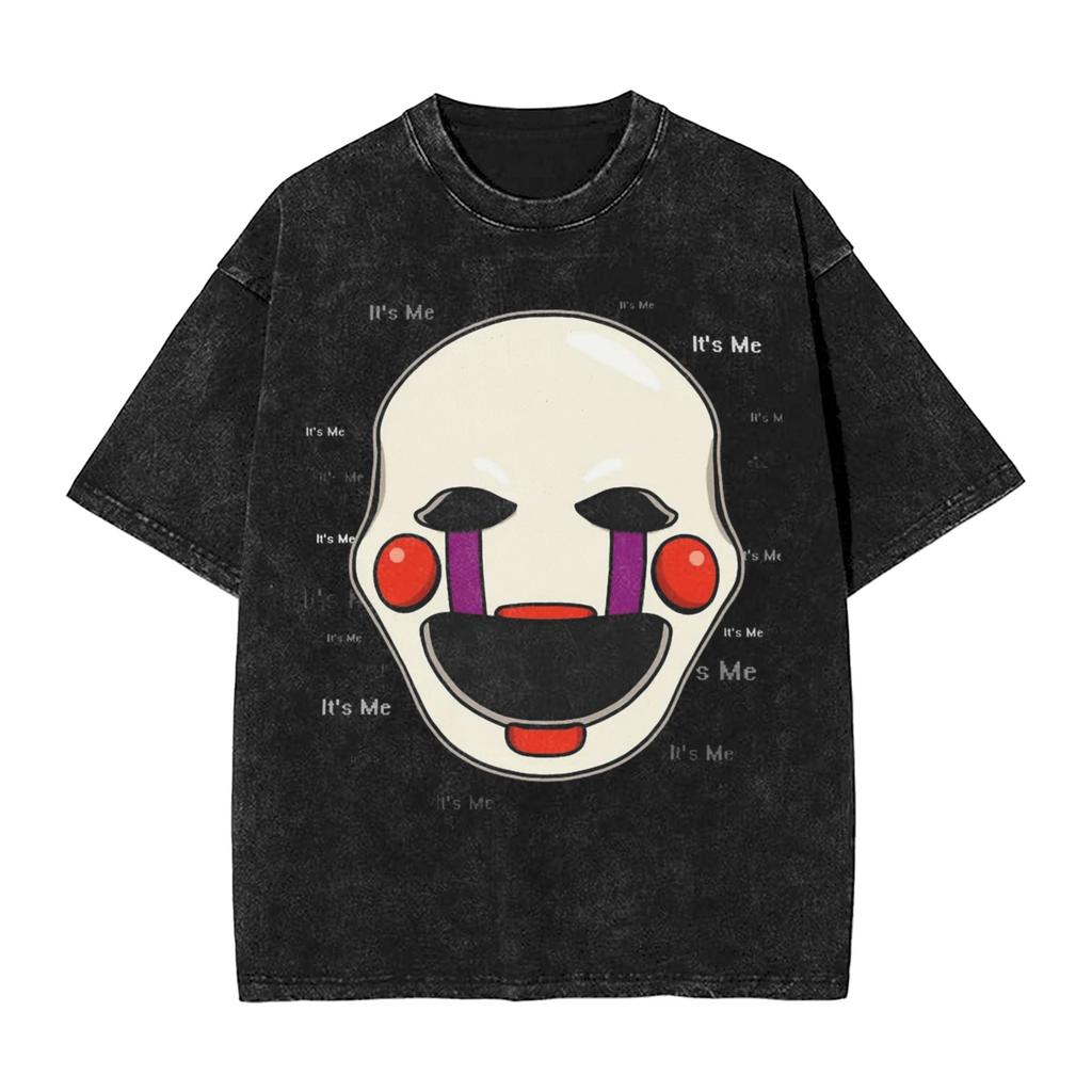 FNAF В Фреддис Стиль Уличной Одежды Хип-Хоп Новинка Футболки для Мужчин Женщин Хлопок Оверсайз Мягкий Комфорт Короткий Рукав