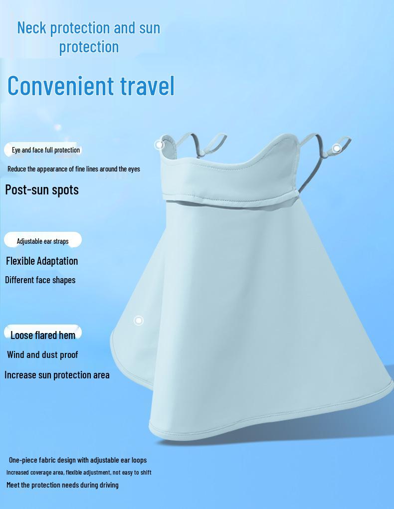 Румяна Уголок глаза 3D Маска от солнца: Дышащий, защищающий от УФ-лучей нейлон «ледяной шелк» для лета для женщин