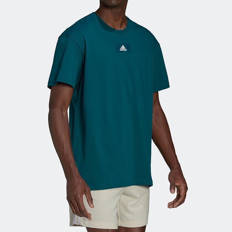 adidas Футболки Мужские С Круглым Вырезом Умеренный Прямой Крой HE4356
