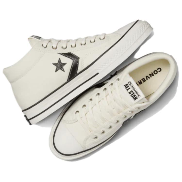 Converse Star Players 76 Egret Black White Unisex Sneakers Vintage-White A07195C