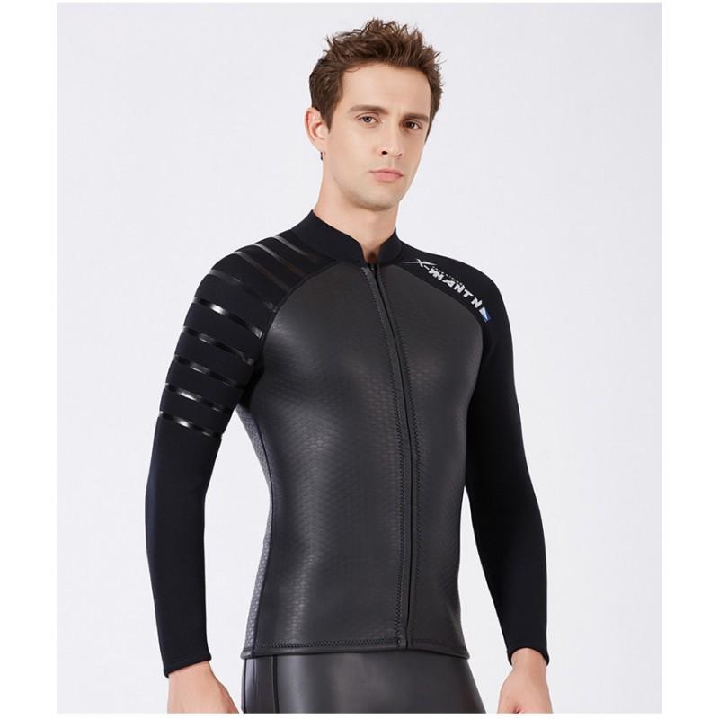 3mm Neoprene Wetsuit Jacket Men Women Snorkeling Diving Surfing Warm Water Sports Gear